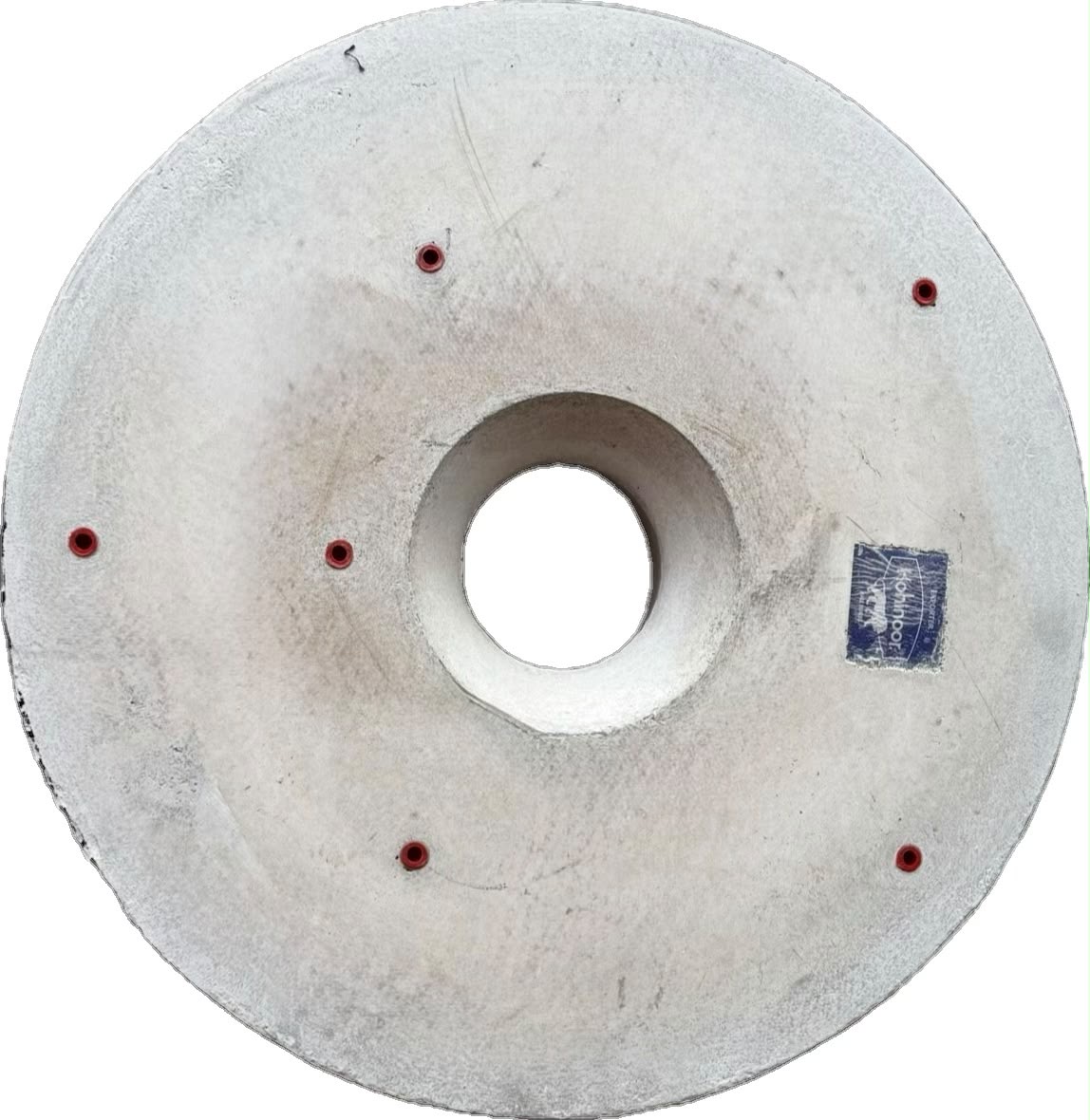 Kohinoor millstone with signature red eyelets